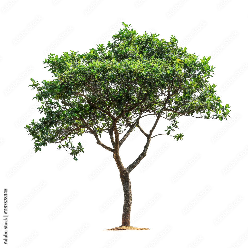 Obraz premium A beautiful javanese treebine tree standing tall in isolation on a transparent background for natural decor inspiration, javanese treebine tree isolated on transparent background