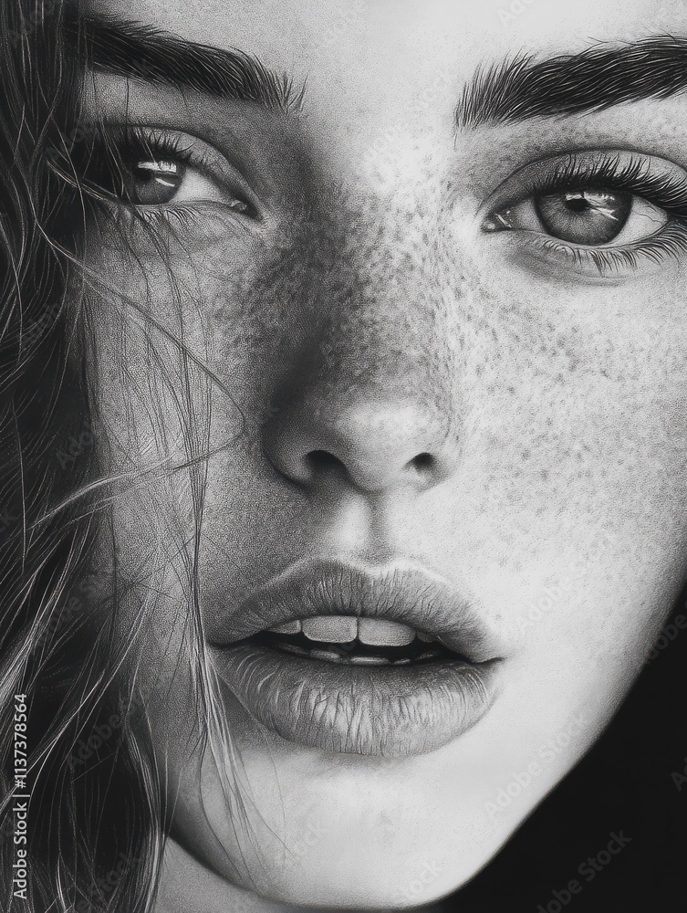 Obraz premium Nostalgia drawn with pencil strokes
