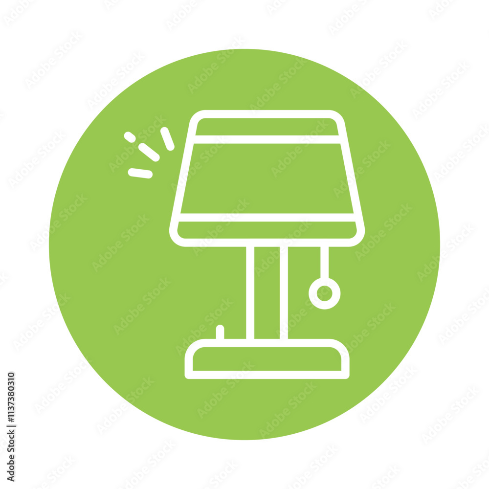 Lamp vector Circle Outline Icon. Eps 10 File Lamp vector Circle Outline Icon. Eps 10 File