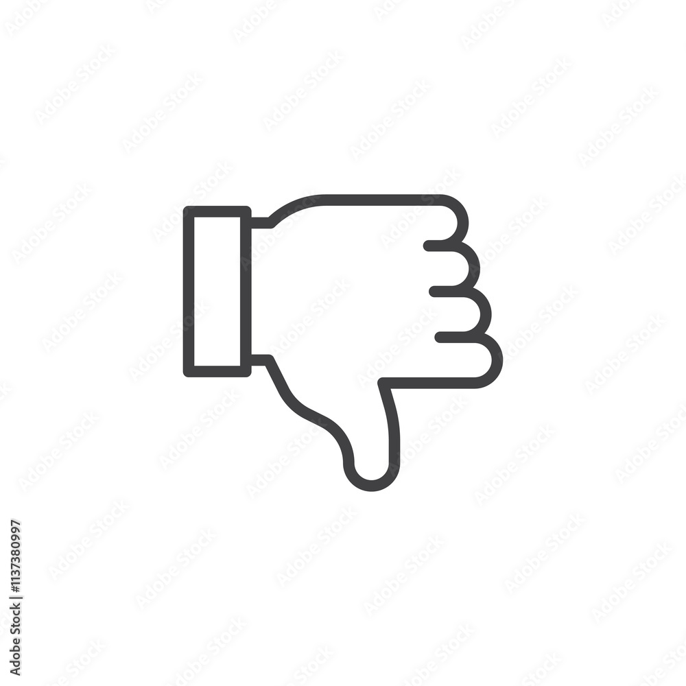 Thumbs Down line icon Thumbs Down line icon
