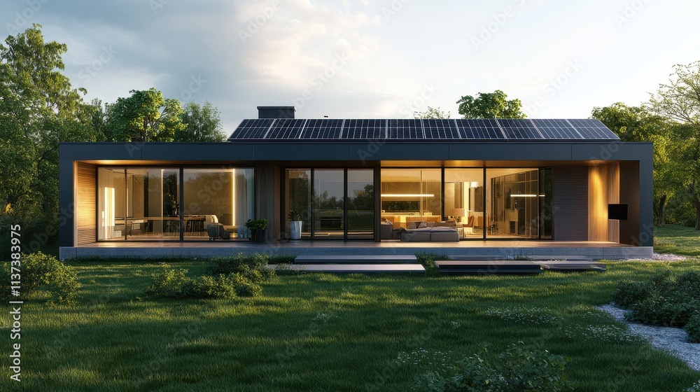 A modern solar panel system designed for renewable energy solutions, showcasing its efficiency and environmental benefits. A modern solar panel system designed for renewable energy solutions, showcasing its efficiency and environmental benefits.