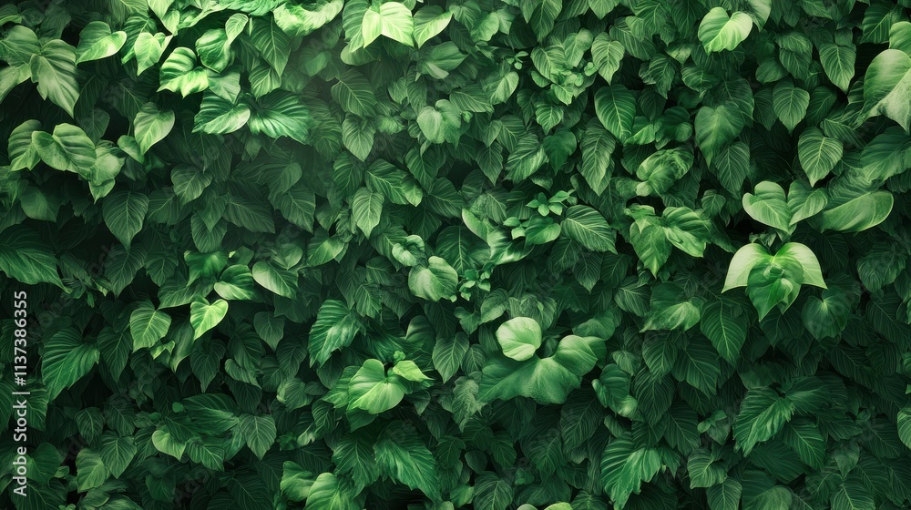 Green wall covered in lush greenery with various plants growing on it Green wall covered in lush greenery with various plants growing on it