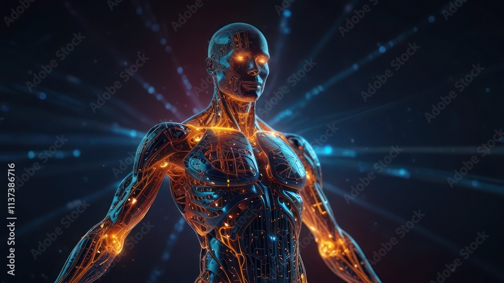 Astral body silhouette with abstract space background. Esoteric, spiritual life and meditation concept. Afterlife and connection with other worlds Astral body silhouette with abstract space background. Esoteric, spiritual life and meditation concept. Afterlife and connection with other worlds