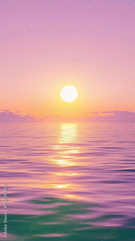 A serene sunset over calm waters, creating a tranquil atmosphere. A serene sunset over calm waters, creating a tranquil atmosphere.