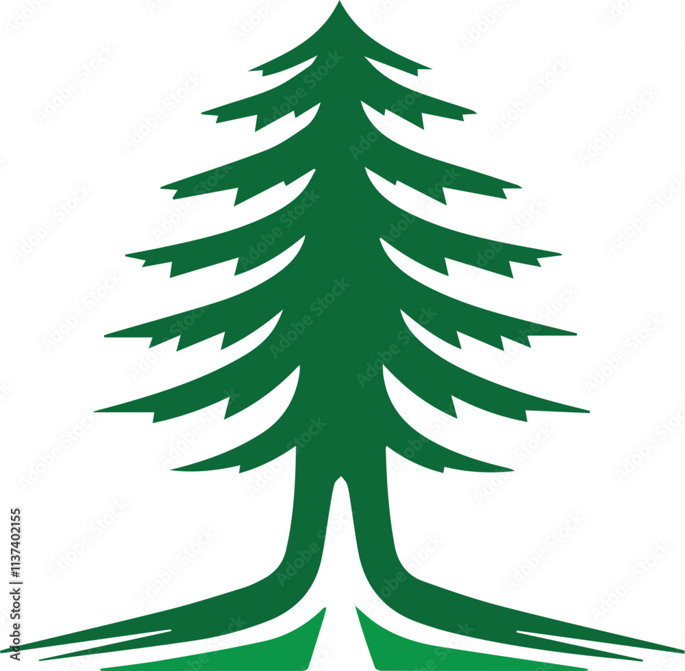 Fototapeta premium tree logo design vector style art