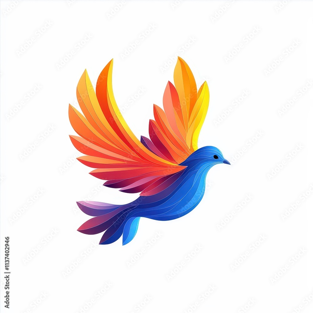 Design of dove icon logo illustration isolated on white background Design of dove icon logo illustration isolated on white background