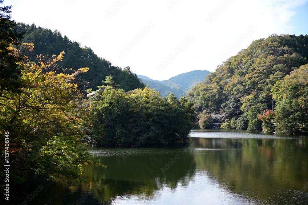 Fototapeta premium 鎌北湖（埼玉県入間郡毛呂山町）