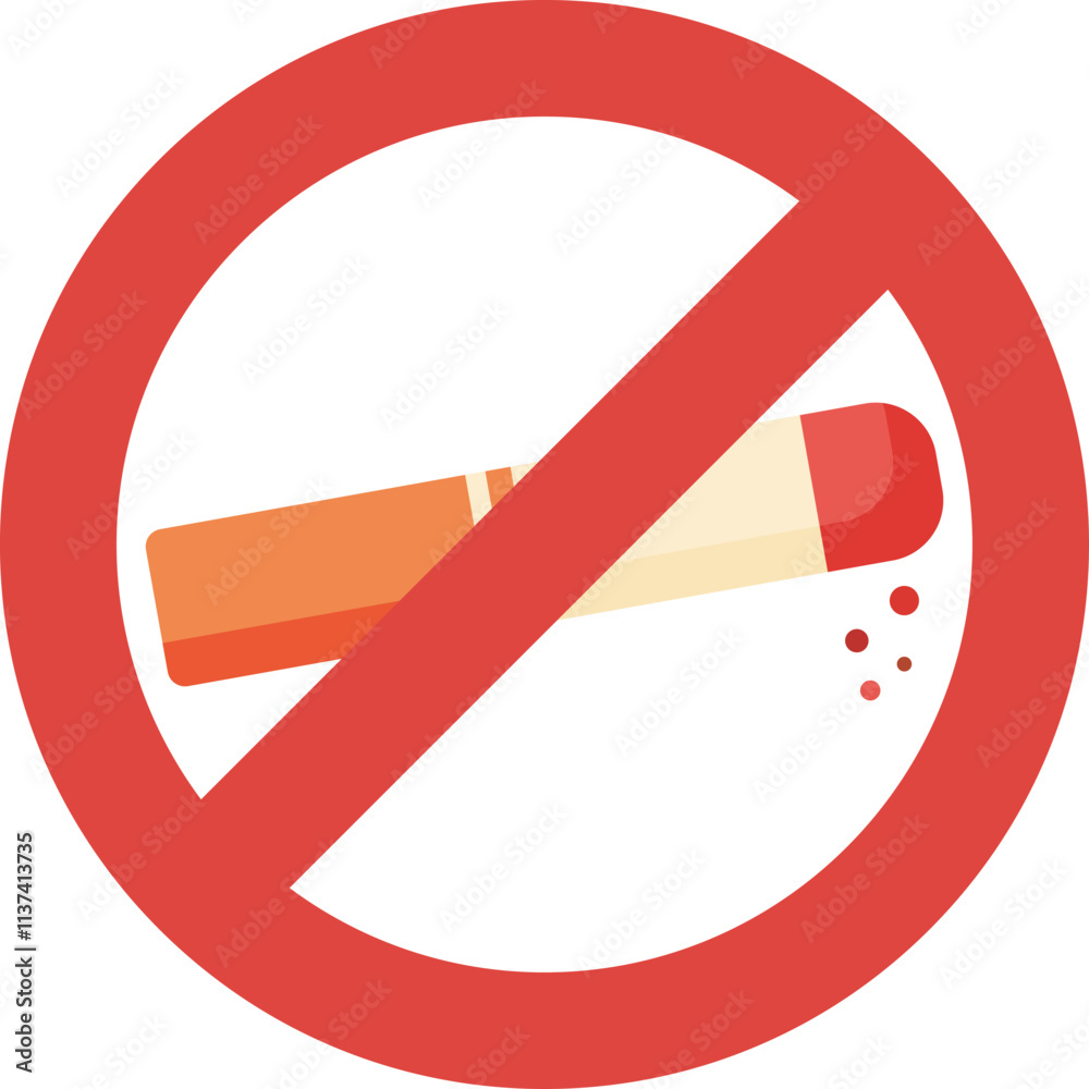 cigarette red ban danger addiction caution warning cigarette red ban danger addiction caution warning