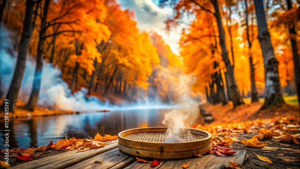 Autumnal Urban Exploration: Smoke, Old Wood, and Forgotten Flour Sieve Autumnal Urban Exploration: Smoke, Old Wood, and Forgotten Flour Sieve