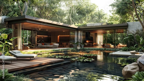 Villa with a swimming pool
