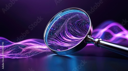 Exploring the fascinating world of light and reflection abstract digital art studio setting close-up creative concepts