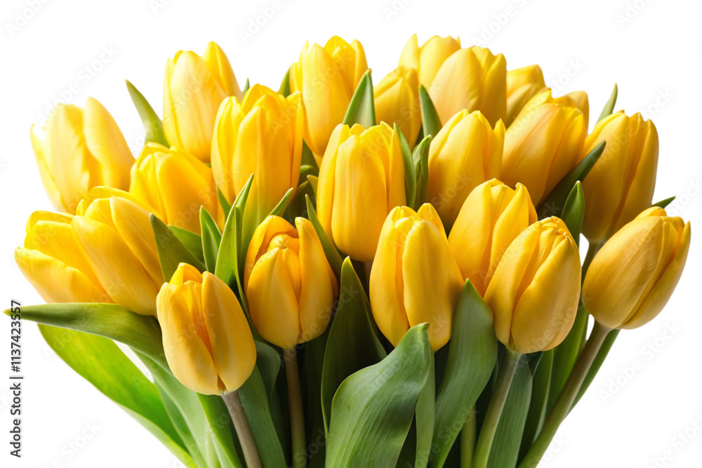 yellow tulips isolated on white yellow tulips isolated on white