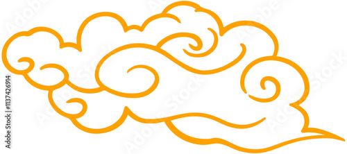 Wallpaper Mural Chinese Cloud line icon Torontodigital.ca