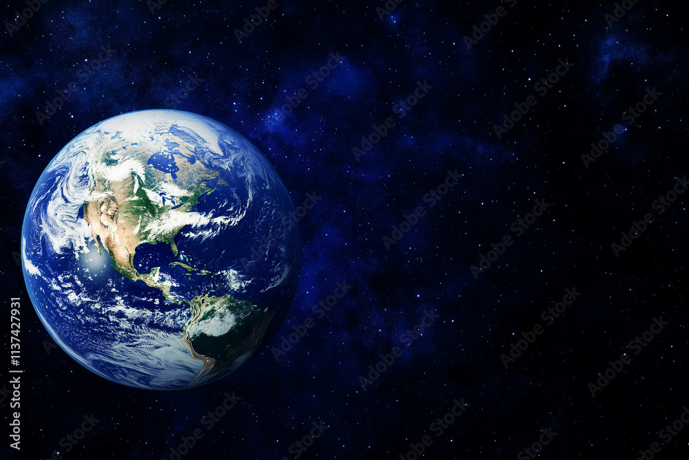 Fototapeta premium Blue Earth Concept Background