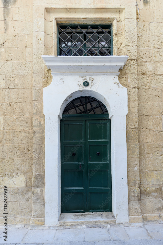 Fototapeta premium Multicoloured door in Valletta, Malta