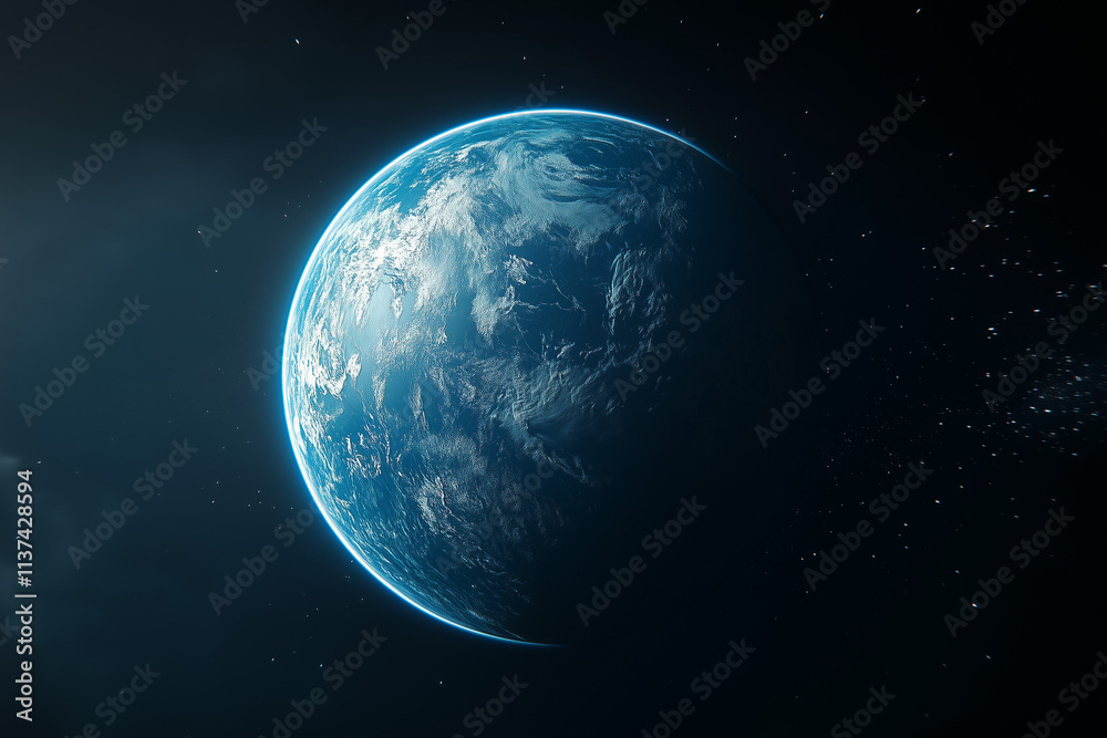 Blue Earth Concept Background Blue Earth Concept Background