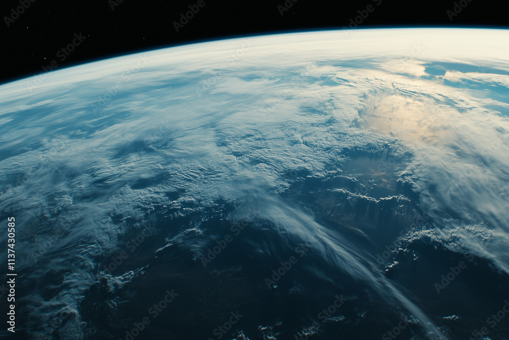 Fototapeta premium Blue Earth Concept Background