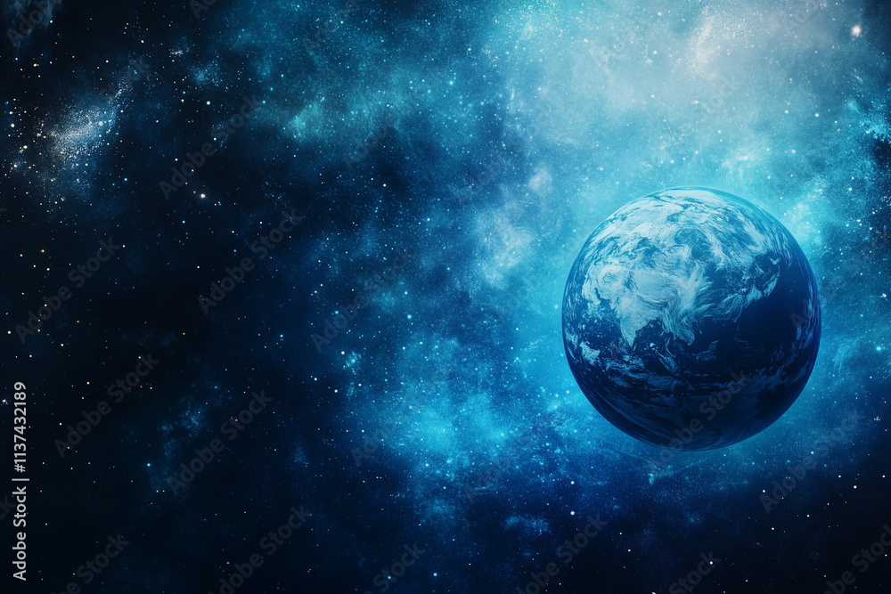 Blue Earth Concept Background Blue Earth Concept Background