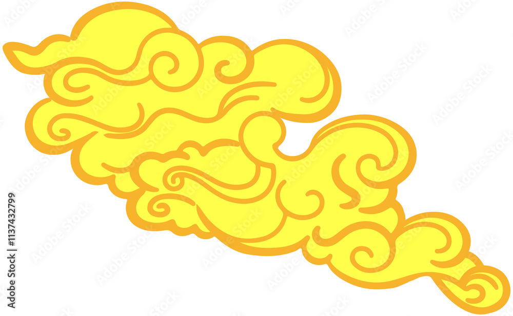 Chinese Cloud Element
