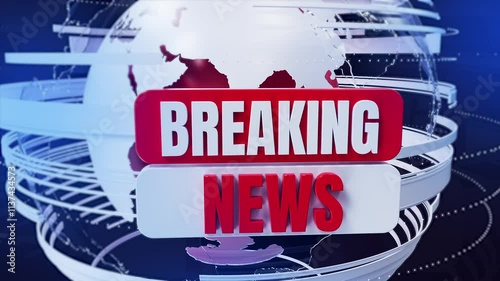 Red Animated Breaking News intro