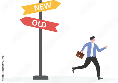 New opportunities, new determination to change a new business or plan, reform and innovation,

