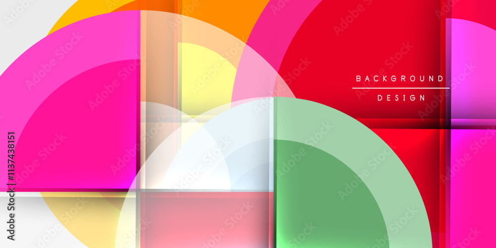 Obraz premium Target circle geometric abstract shapes. Vector Illustration For Wallpaper, Banner, Background, Card, Book Illustration, landing page