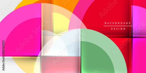 Target circle geometric abstract shapes. Vector Illustration For Wallpaper, Banner, Background, Card, Book Illustration, landing page