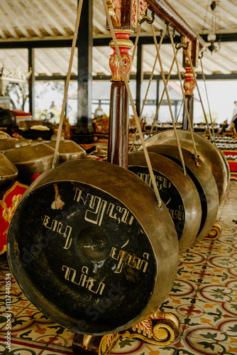 Indonesian Gamelan Musical Instruments photo