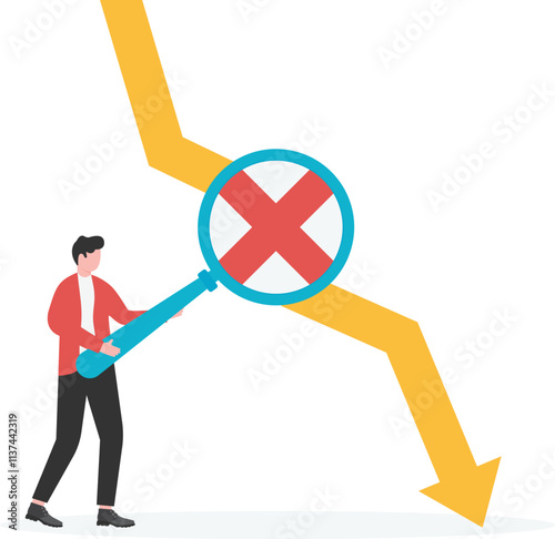 Analytical errors, wrong decisions or investment choices leading to plummeting marketing revenues or financial profits, recessions,

