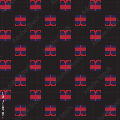 Christmas Presents Fair Isle Seamless Pattern Design