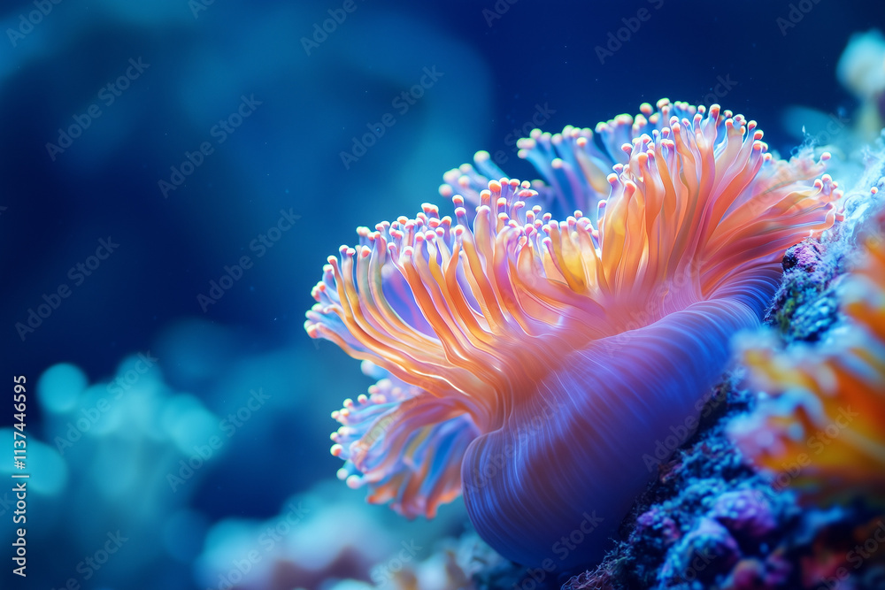 Blue Underwater Ocean World Background Blue Underwater Ocean World Background