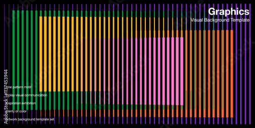 Square pattern line graphic design symmetry pattern mosaic geometric abstract pattern set colorful repeat flat minimal modern vertical line pattern background banner wallpaper deco geometric abstract