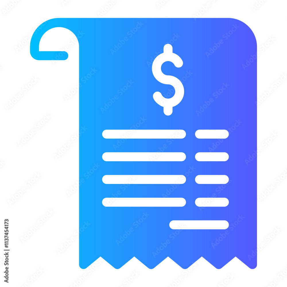 receipt Gradient icon receipt Gradient icon