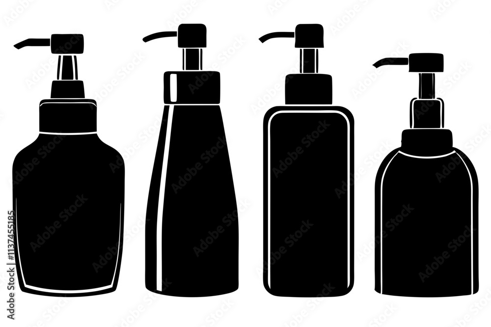 Different styles of Soap Dispenser silhouette