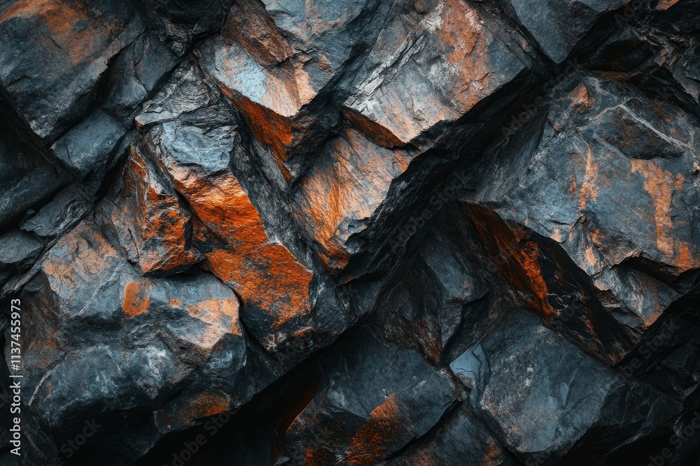 Rugged Stone Texture with Rich Color Variation