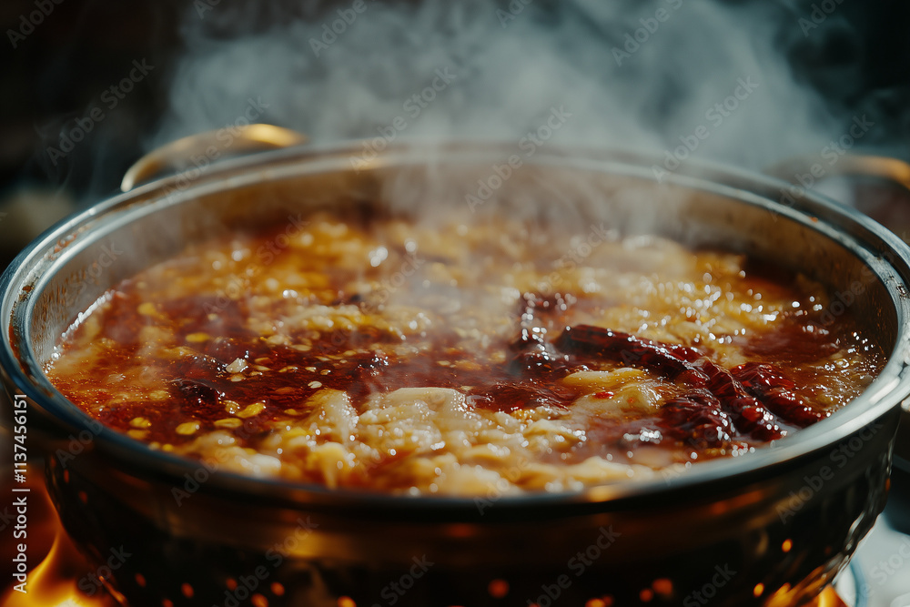 Traditional Chinese Spicy Hotpot Dish Background Traditional Chinese Spicy Hotpot Dish Background