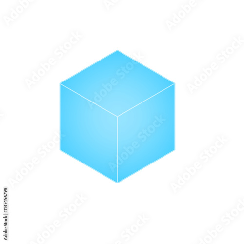 3D cube shape