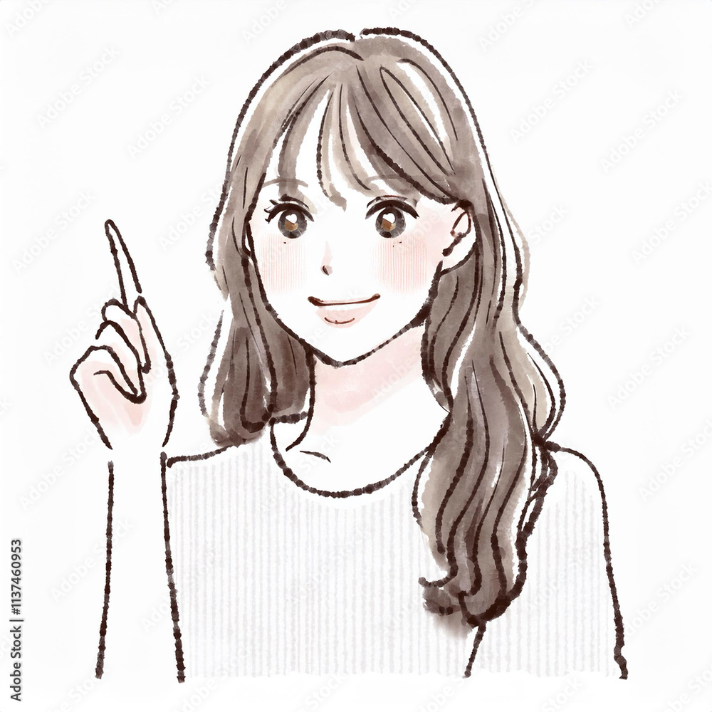 女性・女の子のイラスト素材 女性・女の子のイラスト素材