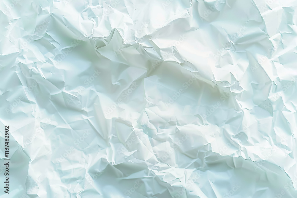 Obraz premium Closeup of a crumpled blank sheet of old paper with a rough, textured surface, perfect for vintage designs and backgrounds.