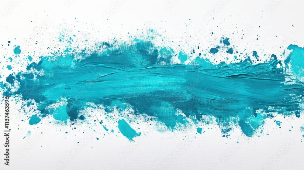 Abstract teal paint strokes on white. Ideal for backgrounds, adding texture, or artistic designs. Abstract teal paint strokes on white. Ideal for backgrounds, adding texture, or artistic designs.