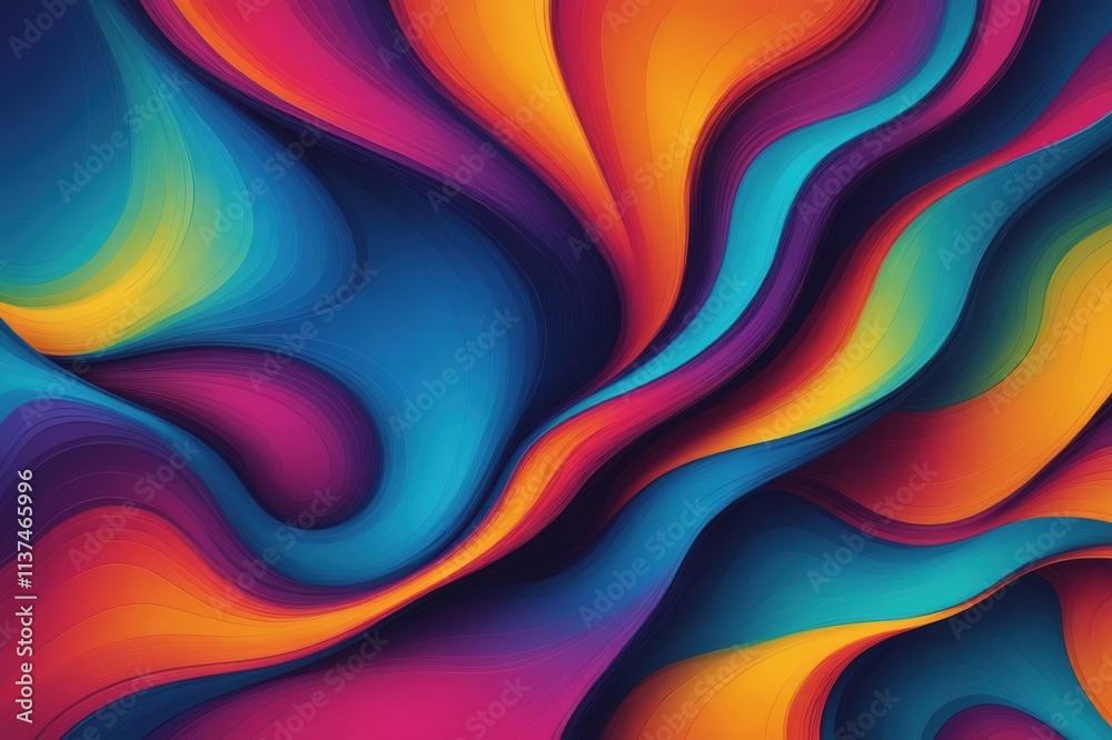 Obraz premium abstract gradient colors background, bright colorful pattern, blank web site design, digital screen or display template for apps, mobile phones and computers, graphic texture