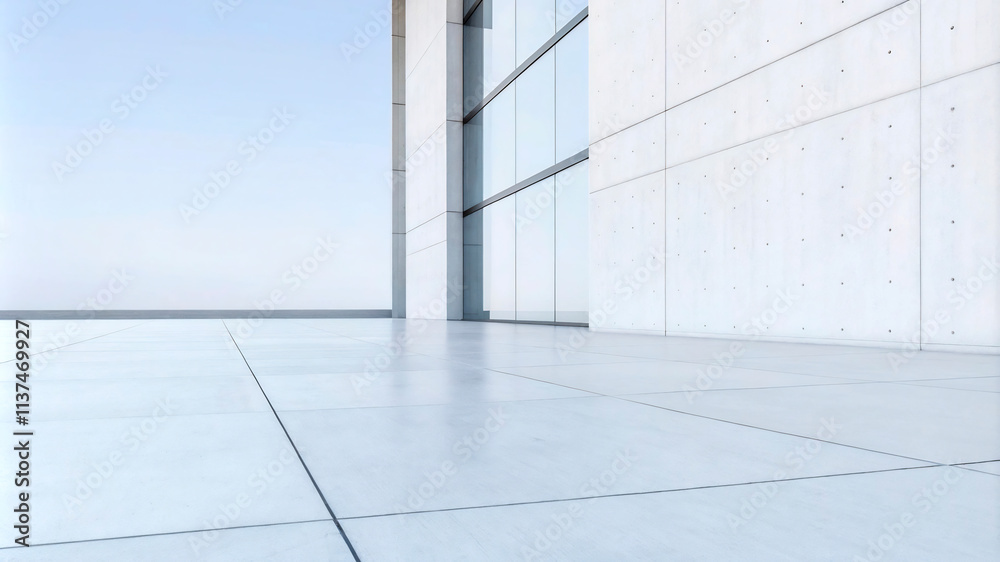 Obraz premium empty white room