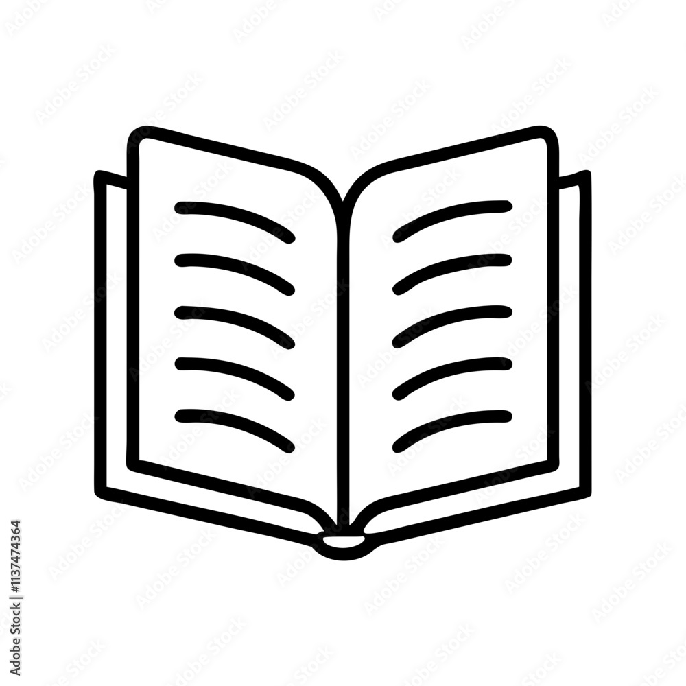 open book for self help icon open book for self help icon