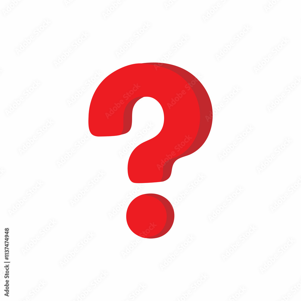 A simple, bold, red question mark graphic against a plain white backdrop. A simple, bold, red question mark graphic against a plain white backdrop.