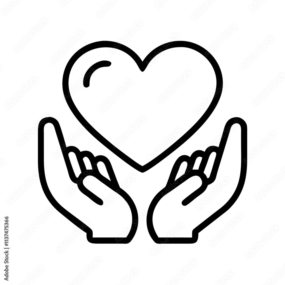 grateful heart icon icon, mental health day line art, mental health day icon - simple black line art icon of grateful heart icon, for mental health day celebrations. mental health day vector art. grateful heart icon icon, mental health day line art, mental health day icon - simple black line art icon of grateful heart icon, for mental health day celebrations. mental health day vector art.