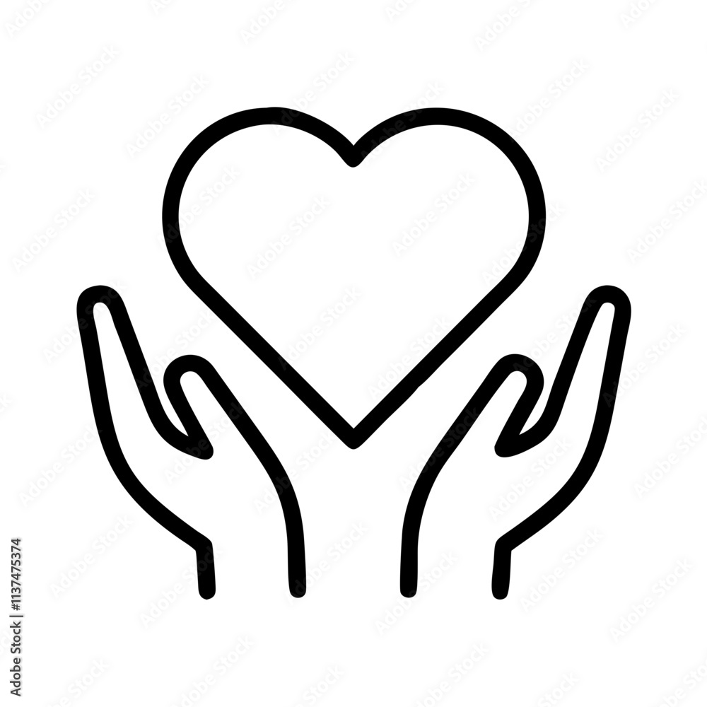 grateful heart icon icon, mental health day line art, mental health day icon - simple black line art icon of grateful heart icon, for mental health day celebrations. mental health day vector art. grateful heart icon icon, mental health day line art, mental health day icon - simple black line art icon of grateful heart icon, for mental health day celebrations. mental health day vector art.