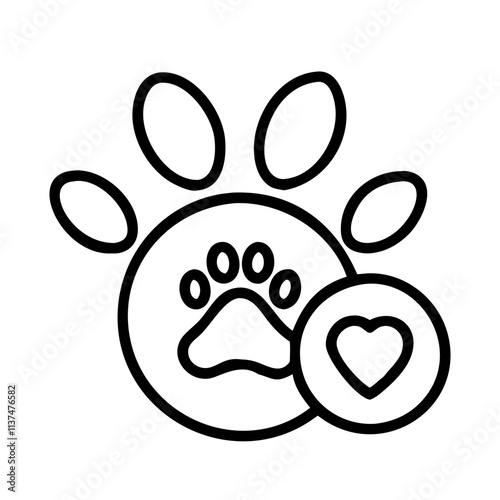 animal friendly icon, vegan day line art, vegan day icon - simple black line art icon of animal friendly, for vegan day celebrations. vegan day vector art.