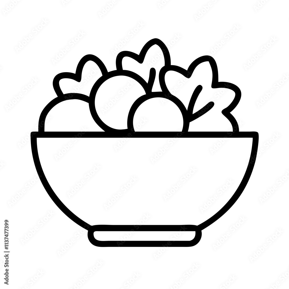 salad bowl icon, vegan day line art, vegan day icon - simple black line art icon of salad bowl, for vegan day celebrations. vegan day vector art. salad bowl icon, vegan day line art, vegan day icon - simple black line art icon of salad bowl, for vegan day celebrations. vegan day vector art.