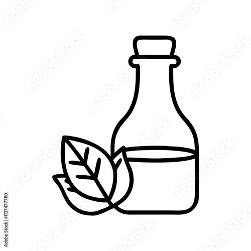 vegan salad dressing bottle icon, vegan day line art, vegan day icon - simple black line art icon of vegan salad dressing bottle, for vegan day celebrations. vegan day vector art.