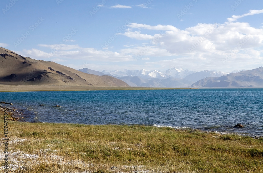 Karakul Lake in the Pamir Mountains in Tajikistan Karakul Lake in the Pamir Mountains in Tajikistan